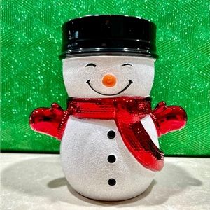 New Bath & Body Works Snowman 3 Wick Candle Holder
